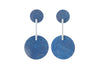 Titanium Blue Earrings Studs Contemporary Jewellery