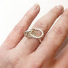 Glitter Rope Ring / Sterling Silver