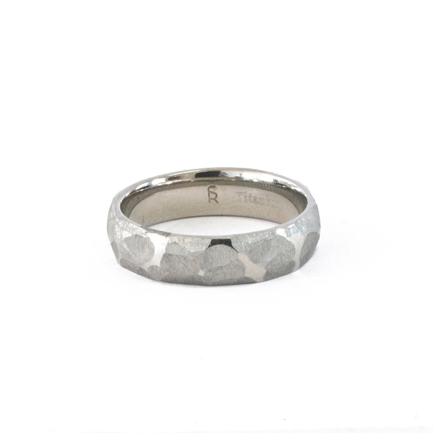 Rough Cut Titanium Ring