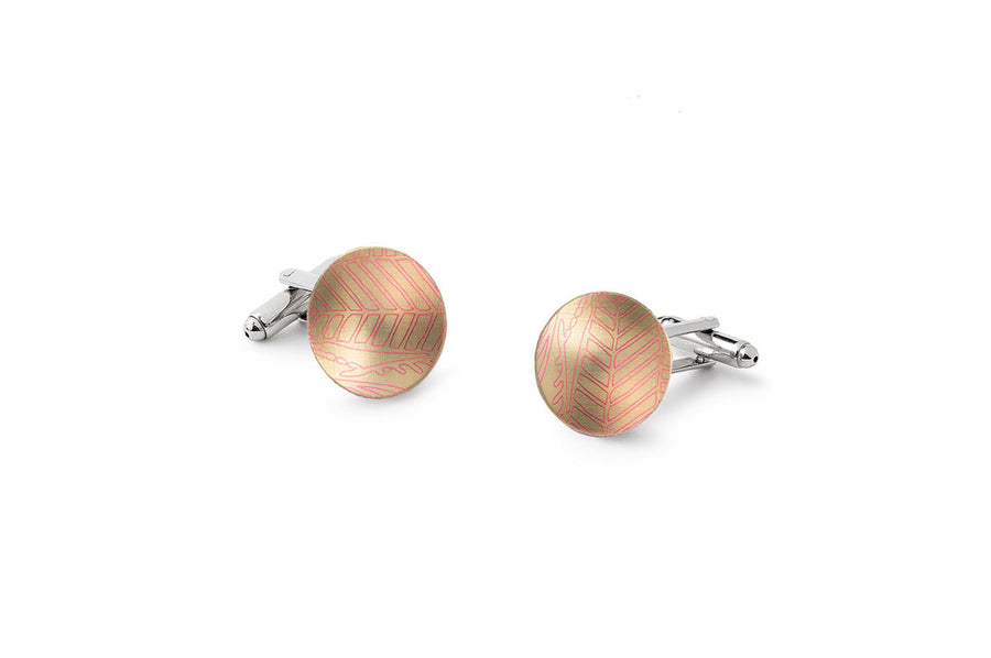 The Minimalist Cufflinks Pink Champagne