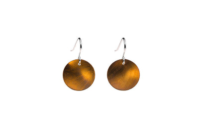 The Minimalist Small Drop Earrings - Bronze