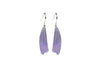 Wing Petal Hook Earrings - Violet