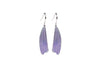 Wing Petal Hook Earrings - Violet