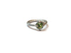 Peridot and Silver Mon Cuer Ring (Size O)