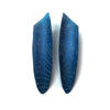 Shield Stud Earrings Small - Blue