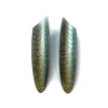 Shield Stud Earrings Small - Mint/Yellow