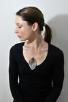 Three Leaf Pendant 45cm Length