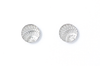 Medium Etched Stud Earrings Maroon